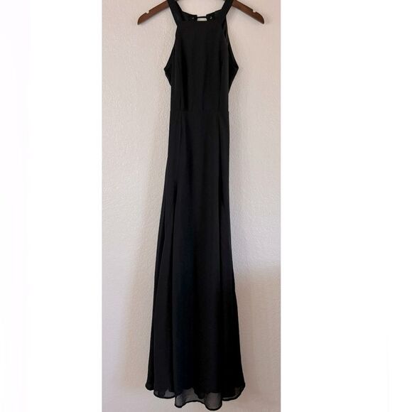 Lulu's Dresses & Skirts - Lulus High Neck, Corset-Tied Back, Full-Length Dress XS